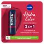 Imagem de Hidratante Labial Nivea 2 Em 1 Hidra Color Vermelho 4,8g