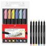 Imagem de Hidrografica supersoft brush com 6 cores pasteis