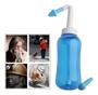 Imagem de Higienizador Ducha Nasal Lavador Lavagem Sinusite - 300ml Cor Azul