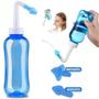 Imagem de Higienizador Nasal Com Frasco Azul 300ml - Lavagem Sinusite Garantida