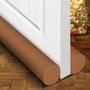 Imagem de Holikme Two-Sided Door Draft Stopper Weather Stripping Window Breeze Blocker Adjustable Door Sweeps, Brown