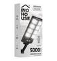 Imagem de Holofote Solar Refletor 400w Poste Luminaria Autonoma 5000 LUMENS Kit Completo Preta IP65