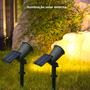 Imagem de Holofotes Solares Ajustáveis com 9 LEDs - IP65 à Prova D'Água para Jardim e Quintal