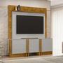 Imagem de Home Orlando Tvs até 60 Polegadas Design Moderno 3 Portas Puxadores Mdf Revestido Off-White/Naturalle