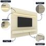 Imagem de Home Para Tv Até 75 Polegadas Com Led Nobre Royal 220 Off White - Gelius