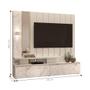 Imagem de Home para Tv com Led Nure Calacata Off White