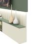 Imagem de Home para TV com Led Soberano Reflecta 2.6 Off White com Verde Floresta - Gelius Móveis