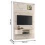 Imagem de Home para TV's 65 Polegadas Dresden Calacata Off White