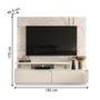 Imagem de Home para TVs 75" com 2 Gavetas Richmond Calacata Off White