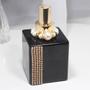 Imagem de Home Spray Preto Vidro Cubo Fancy dourado 5F
