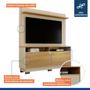 Imagem de Home Theater 2 Portas Painel em Mdf Fresado Berlim