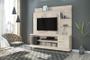 Imagem de Home Theater Alan para TV de até 55 polegadas COM RODÍZIO - CALACATA / OFF WHITE - Madetec