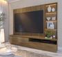 Imagem de Home Theater Cancún com Led 04 Gavetas  e Painel Ripado Amendôa - Colibri