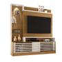 Imagem de Home Theater Donatello TV 55" Prateleiras de Vidro p/ Sala Naturale/ Off White