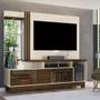 Imagem de Home Theater Paradise com Pés para TV 60" LED e Espelho Off White/ Savana