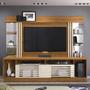 Imagem de Home Theater Ripado Madeira para TV 55" Espelho e LED Naturale/ Off White