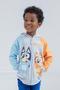 Imagem de Hoodie Bluey & Bingo Fleece Zip-Up Raglan cinza para meninos 2T