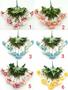 Imagem de Hortênsias Artificial Buque Com 11 Flores Total Azul Rosa
