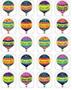 Imagem de Hot Air Balloons Stickers - 120 Stickers ( Tcr 5339) - Teacher Created Resources