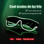 Imagem de hot Óculos emissores de luz sem fio, carregamento USB, adereços LED, presentes de festa fáceis de transportar