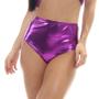 Imagem de Hot Pants Metalizado Roxo Adulto Para Carnaval Abrakadabra