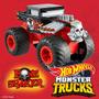 Imagem de Hot Wheels Bone Shaker Monster Truck Problemas Duplos 1:24 Escala Transformando Caminhões Idades 3 a 5