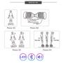 Imagem de Hoverboard Rosa Feminino Com Led Bluetooth Bateria Grande