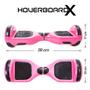 Imagem de Hoverboard Rosa Feminino Com Led Bluetooth Bateria Grande