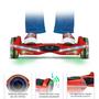 Imagem de Hoverboard Skate Elétrico Infantil Adulto DROP RAVEBOARD 500w 6.5 polegadas Bluetooth e LED RGB Infinito Vermelho