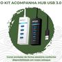 Imagem de Hub 3.0 Portas + Suporte Celular + Cabo Otg Tipo ou V8 Jogue com teclado e mouse no seu celular