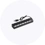 Imagem de Hub 7 Portas Exbom USB 2.0 com Switch e Led Indicador