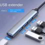 Imagem de Hub adaptador 4 portas usb 3.0 kaidi kd-3802 PC NOTEBOOK TABLET CELULAR  WINDOWS MOUSE TECLADO