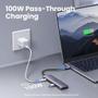 Imagem de Hub Adaptador Ugreen 7 Em 1 Para Usb C + 100W Power Delivery