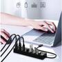 Imagem de Hub Adaptador Usb 2.0 Multi 7 Portas Plug And Play Extensor