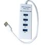 Imagem de HUB Adaptador USB 3.0 4 Portas 303 900mA Plug Play - BRANCO - MODEL 303