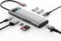 Imagem de Hub Adaptador Usb-c 8-in-1 4k 60Hz Multifuncional Original alumínio Com Nota Fiscal