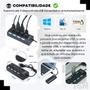 Imagem de Hub De Usb 4 Portas Régua Extensão Switch Para Pc Notebook e Celular Pendrive Mouse Teclado Adaptador