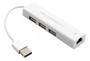 Imagem de Hub Ethernet Rj45 Com 3 Portas Usb LE-4102