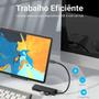 Imagem de Hub Extensor de USB Tipo C P/ 4 USB 3.0 Computador Notebook