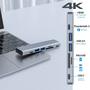 Imagem de Hub Hdmi 4K Adaptador Usb-C PD Thunderbolt Compatível Macbook Pro e Air 