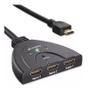 Imagem de Hub Hdmi Switch 3x1 Adaptador Cabo 3 Entradas E 1 Saída