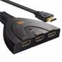 Imagem de Hub switch 03 portas hdmi com cabo 4k dex hh-104