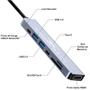Imagem de Hub Tipo-C 7 em 1 - Com USB 3.0 HDMI e Entrada para SD Card/ TF Card