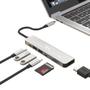 Imagem de Hub Tipo-C 7 em 1 - Com USB 3.0 HDMI e Entrada para SD Card/ TF Card