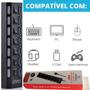 Imagem de Hub USB 2.0 7 Portas com Cabo Extensor  Ideal para Conectar Todos seus Dispositivos USB