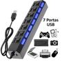 Imagem de Hub USB 2.0 7 Portas  Expansão de Conexões USB para Todos os Dispositivos Externos