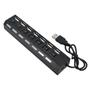 Imagem de Hub USB 2.0 com 7 Entradas Portas Extensão Switch LED Pc