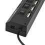Imagem de Hub USB 2.0 com 7 Entradas Portas Extensão Switch LED Pc