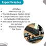 Imagem de Hub USB 2.0 com 7 Portas botão individual  Cabo Extensor para HD e Pendrive
