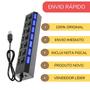 Imagem de Hub USB 2.0 com 7 Portas Extensor Prático c/ Chave Seletoral